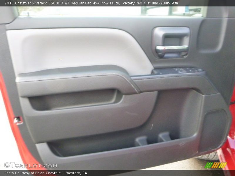 Victory Red / Jet Black/Dark Ash 2015 Chevrolet Silverado 3500HD WT Regular Cab 4x4 Plow Truck