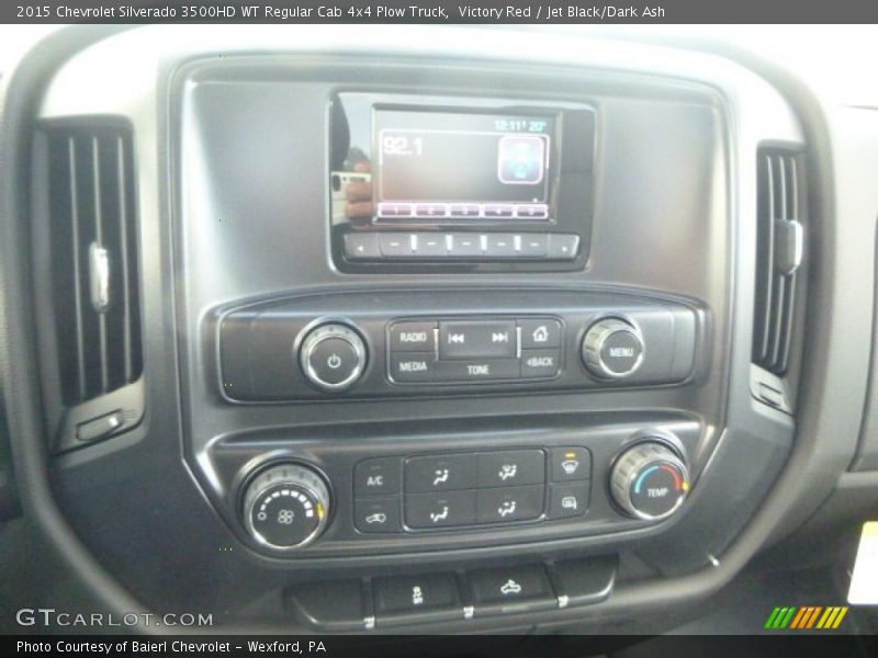 Victory Red / Jet Black/Dark Ash 2015 Chevrolet Silverado 3500HD WT Regular Cab 4x4 Plow Truck