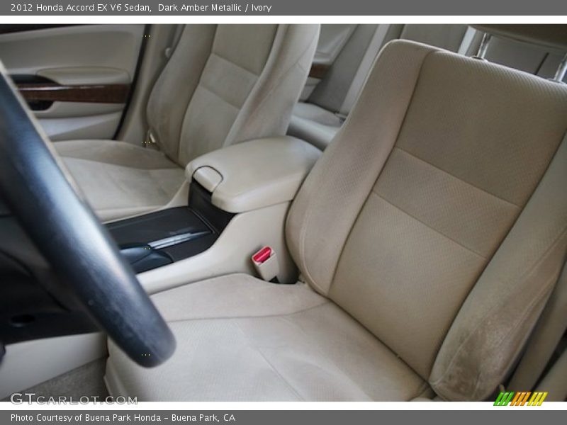 Dark Amber Metallic / Ivory 2012 Honda Accord EX V6 Sedan