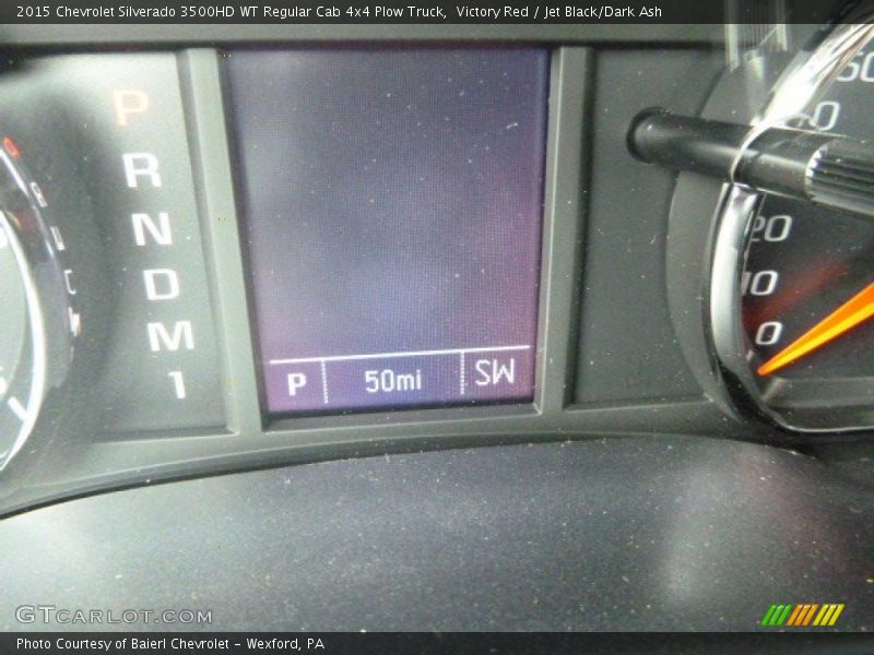 Victory Red / Jet Black/Dark Ash 2015 Chevrolet Silverado 3500HD WT Regular Cab 4x4 Plow Truck