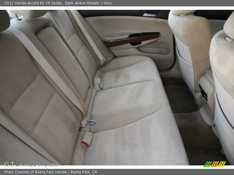 Dark Amber Metallic / Ivory 2012 Honda Accord EX V6 Sedan