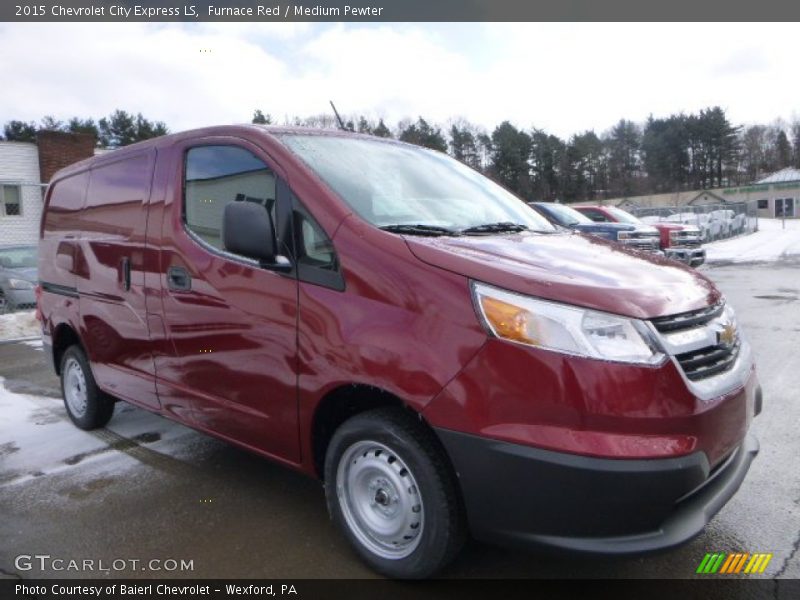 Furnace Red / Medium Pewter 2015 Chevrolet City Express LS