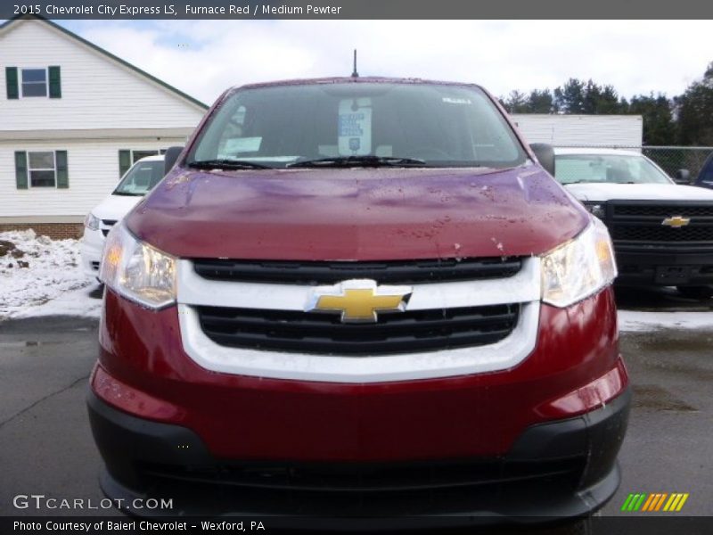 Furnace Red / Medium Pewter 2015 Chevrolet City Express LS