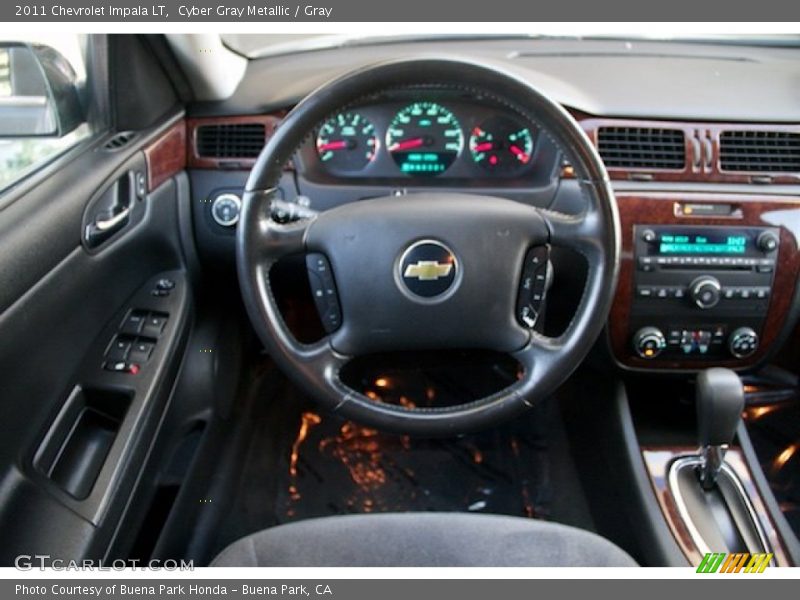 Cyber Gray Metallic / Gray 2011 Chevrolet Impala LT