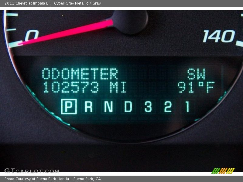Cyber Gray Metallic / Gray 2011 Chevrolet Impala LT