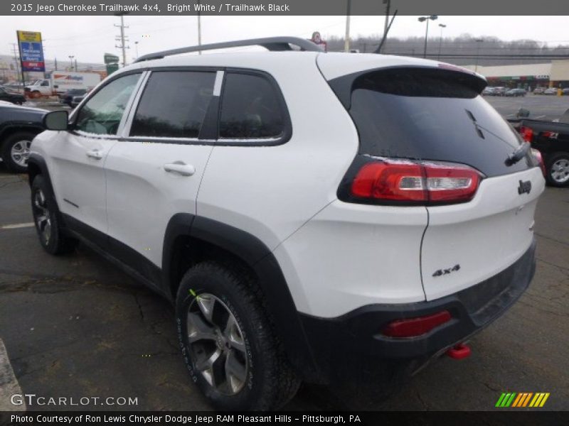 Bright White / Trailhawk Black 2015 Jeep Cherokee Trailhawk 4x4