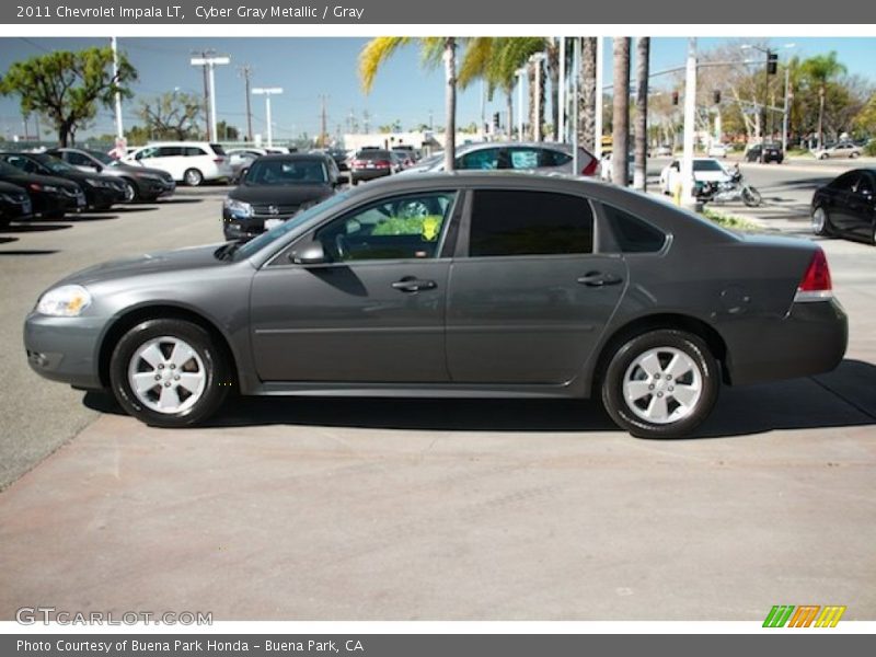 Cyber Gray Metallic / Gray 2011 Chevrolet Impala LT