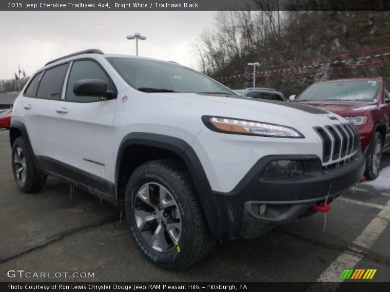 Bright White / Trailhawk Black 2015 Jeep Cherokee Trailhawk 4x4