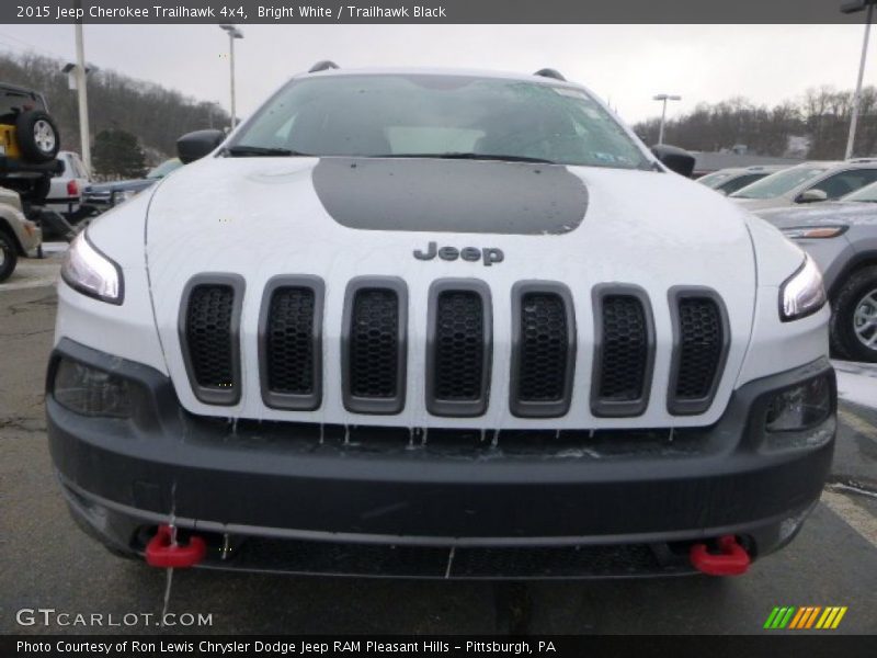 Bright White / Trailhawk Black 2015 Jeep Cherokee Trailhawk 4x4