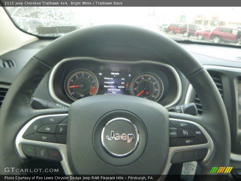 Bright White / Trailhawk Black 2015 Jeep Cherokee Trailhawk 4x4
