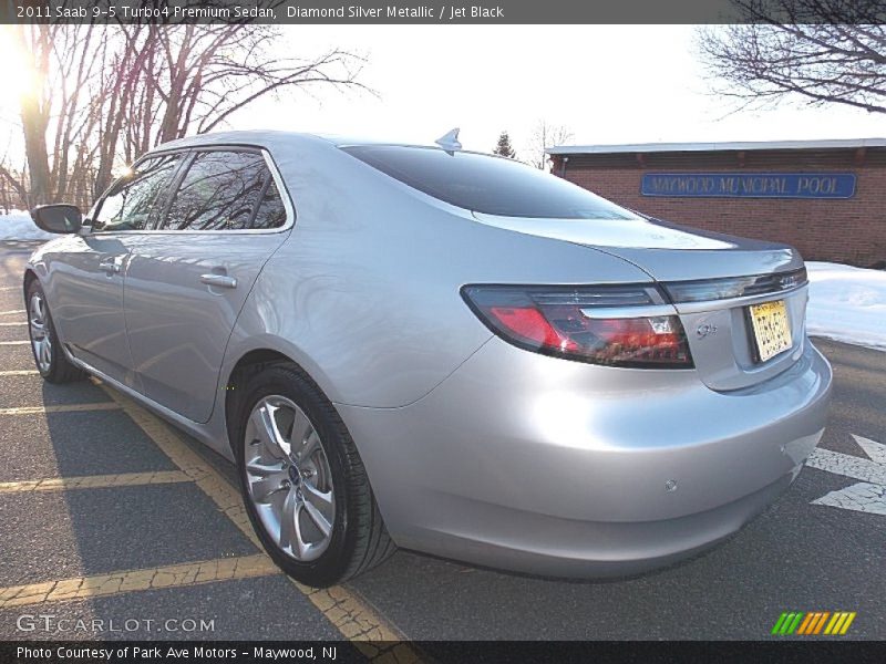 Diamond Silver Metallic / Jet Black 2011 Saab 9-5 Turbo4 Premium Sedan