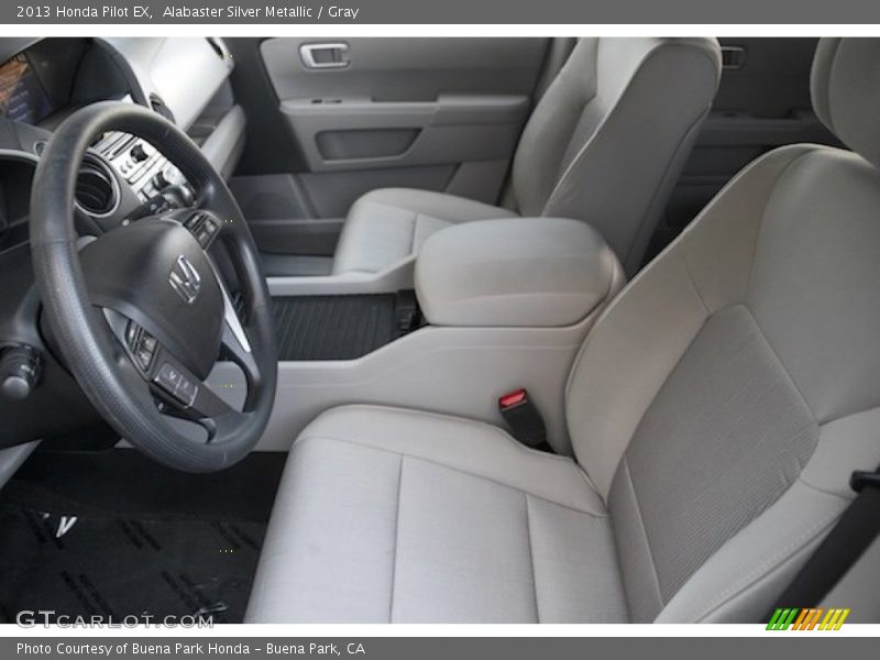 Alabaster Silver Metallic / Gray 2013 Honda Pilot EX