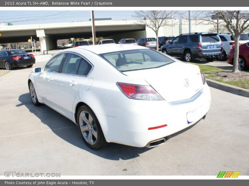 Bellanova White Pearl / Graystone 2013 Acura TL SH-AWD