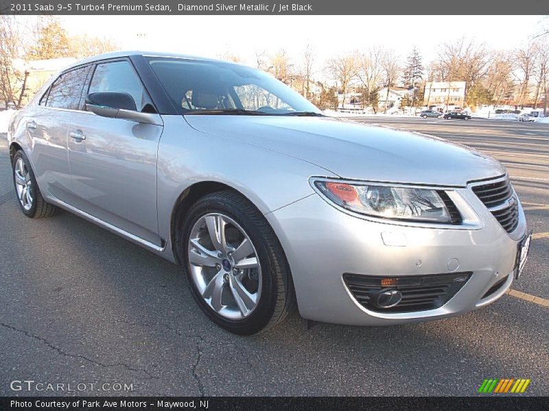 Diamond Silver Metallic / Jet Black 2011 Saab 9-5 Turbo4 Premium Sedan