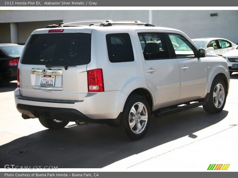 Alabaster Silver Metallic / Gray 2013 Honda Pilot EX