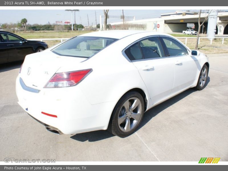 Bellanova White Pearl / Graystone 2013 Acura TL SH-AWD