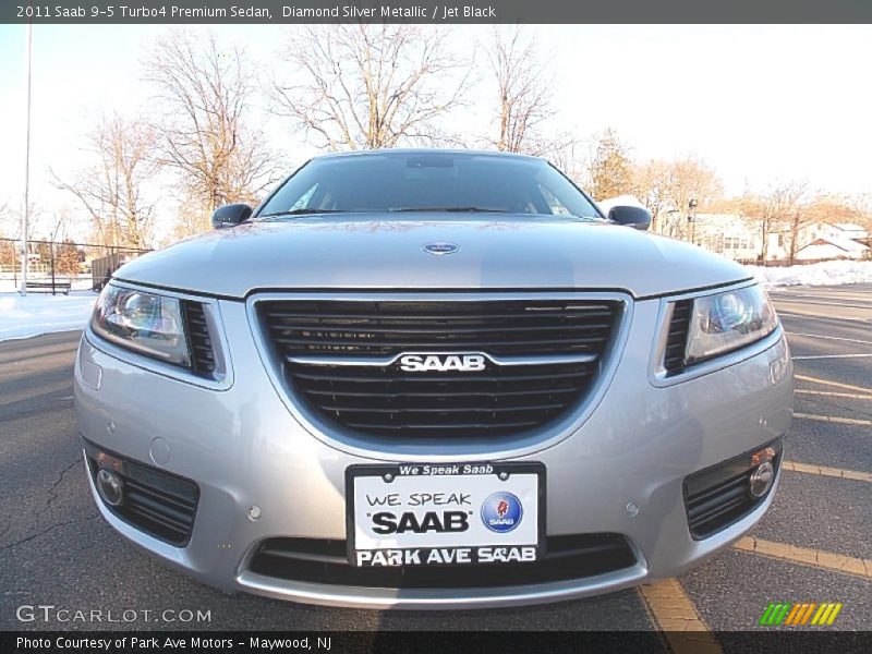 Diamond Silver Metallic / Jet Black 2011 Saab 9-5 Turbo4 Premium Sedan