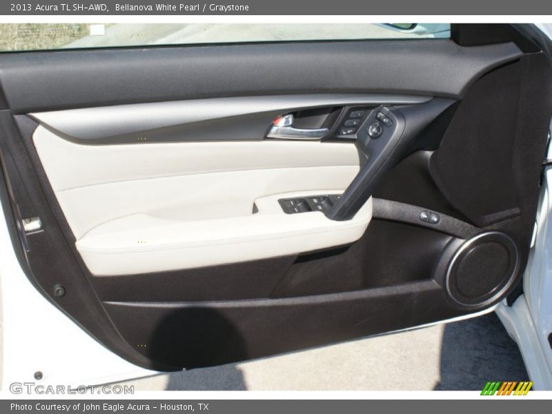 Bellanova White Pearl / Graystone 2013 Acura TL SH-AWD