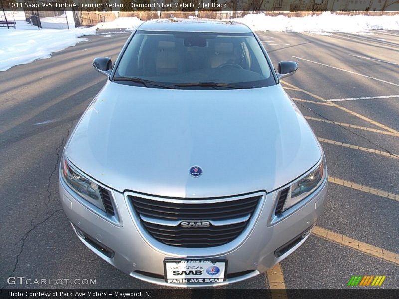 Diamond Silver Metallic / Jet Black 2011 Saab 9-5 Turbo4 Premium Sedan