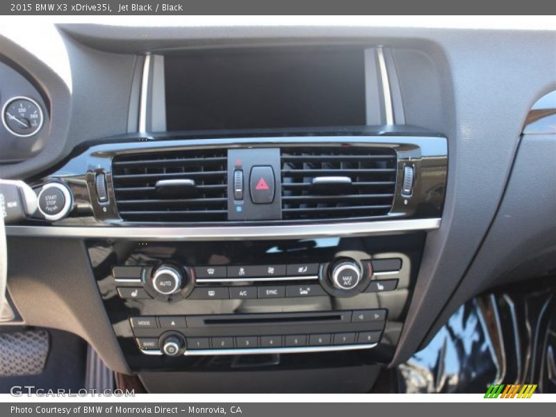 Jet Black / Black 2015 BMW X3 xDrive35i