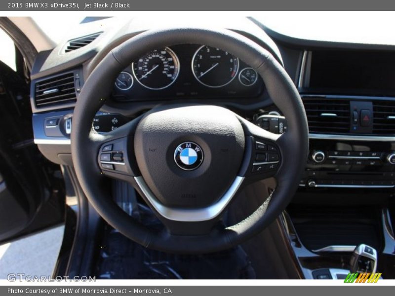 Jet Black / Black 2015 BMW X3 xDrive35i