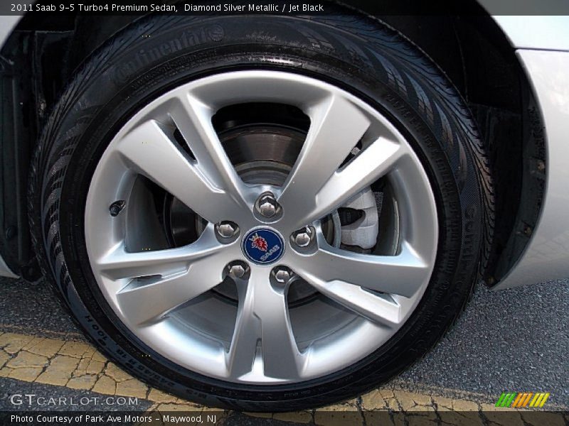 Diamond Silver Metallic / Jet Black 2011 Saab 9-5 Turbo4 Premium Sedan