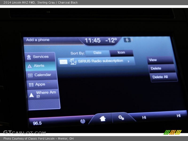 Sterling Gray / Charcoal Black 2014 Lincoln MKZ FWD