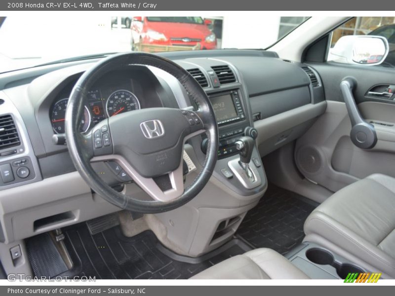 Taffeta White / Gray 2008 Honda CR-V EX-L 4WD