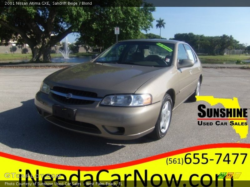Sandrift Beige / Blond 2001 Nissan Altima GXE