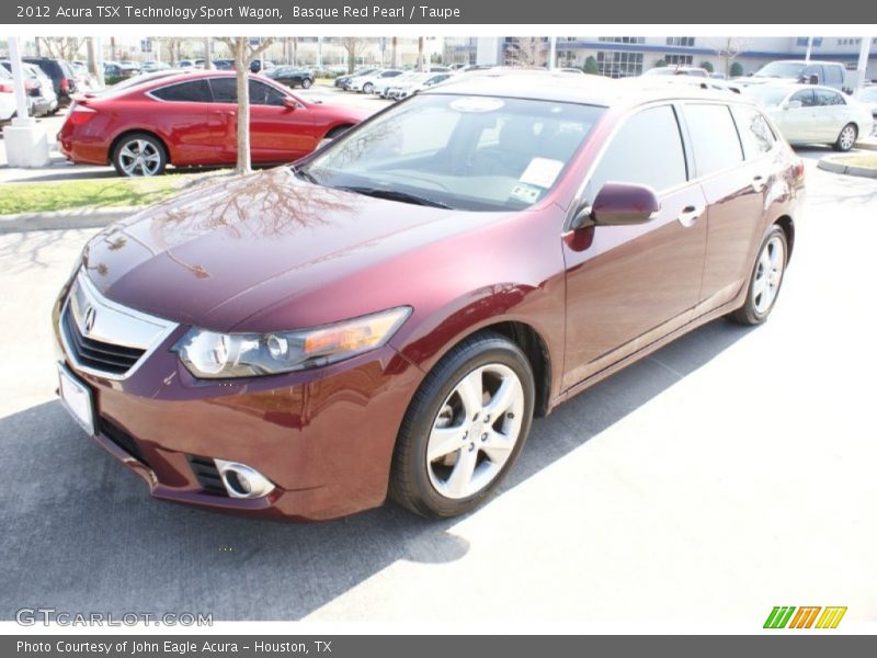 Basque Red Pearl / Taupe 2012 Acura TSX Technology Sport Wagon