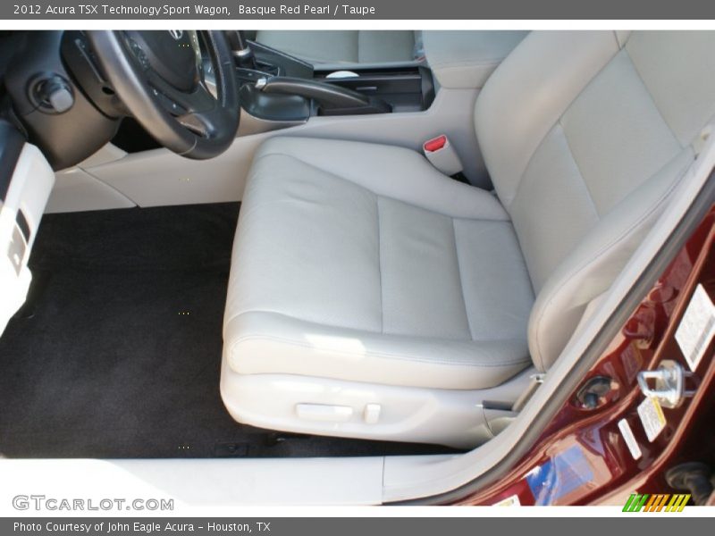 Basque Red Pearl / Taupe 2012 Acura TSX Technology Sport Wagon