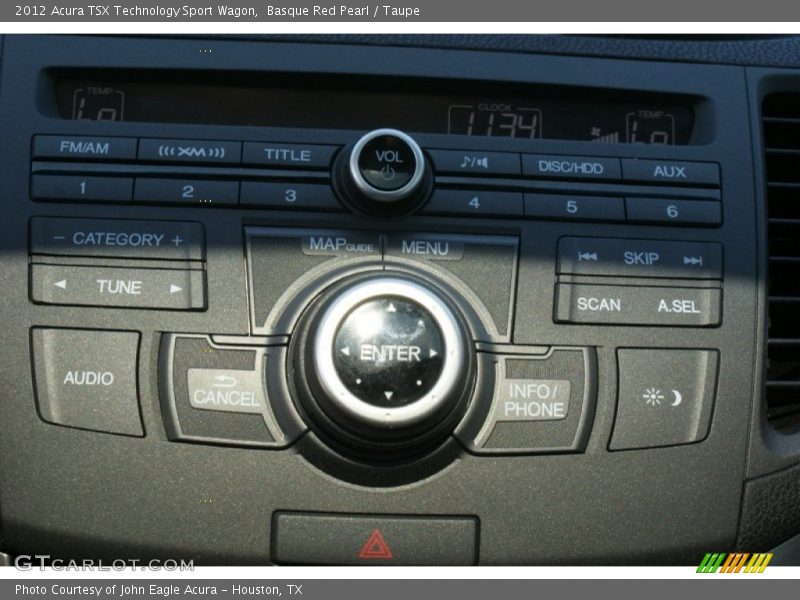 Basque Red Pearl / Taupe 2012 Acura TSX Technology Sport Wagon
