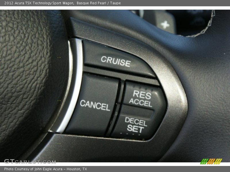 Basque Red Pearl / Taupe 2012 Acura TSX Technology Sport Wagon