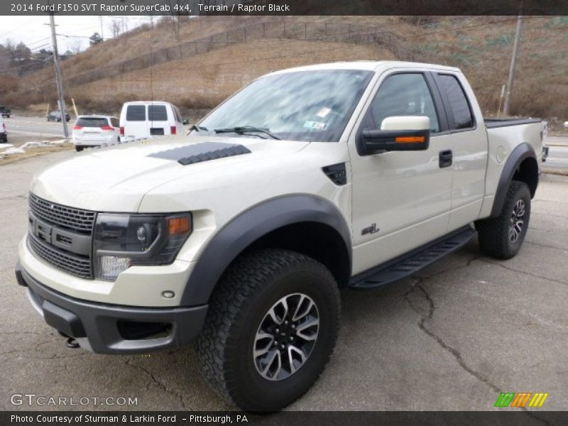 Front 3/4 View of 2014 F150 SVT Raptor SuperCab 4x4