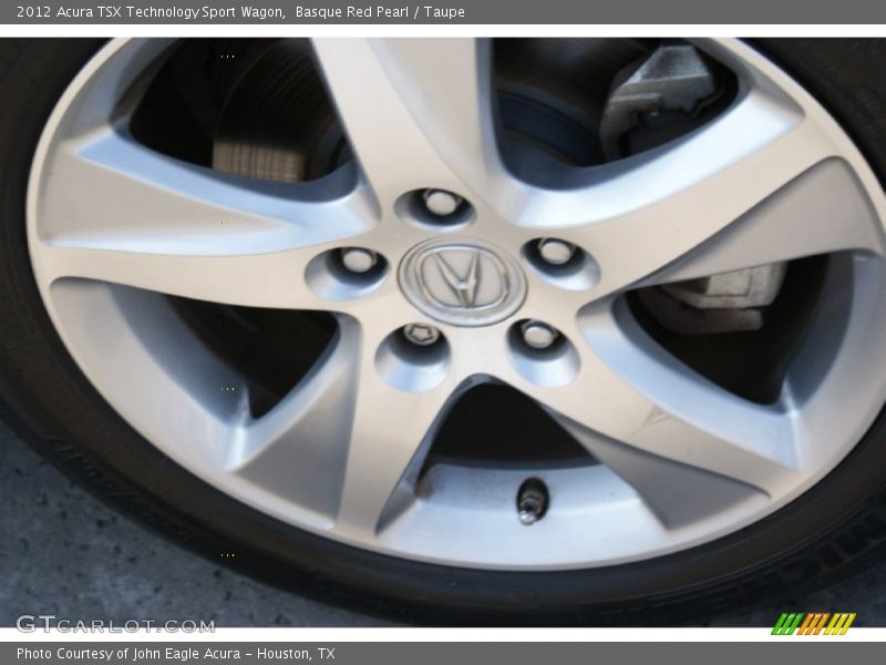 Basque Red Pearl / Taupe 2012 Acura TSX Technology Sport Wagon