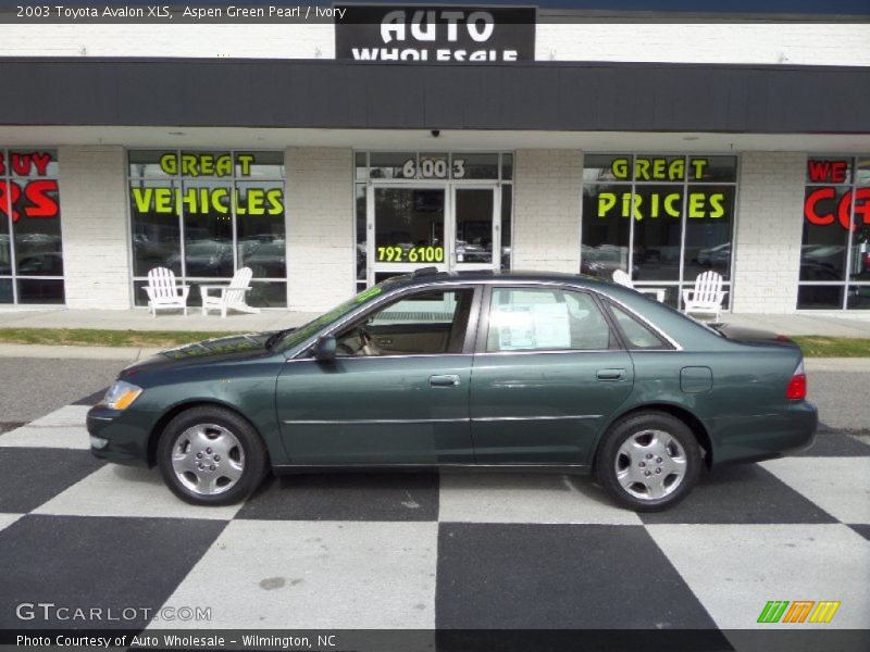 Aspen Green Pearl / Ivory 2003 Toyota Avalon XLS
