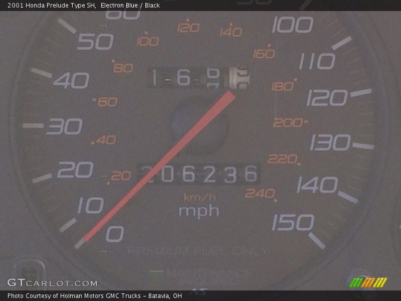 Electron Blue / Black 2001 Honda Prelude Type SH