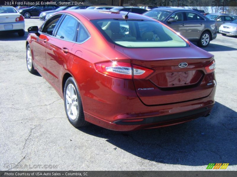 Sunset / Dune 2014 Ford Fusion SE EcoBoost