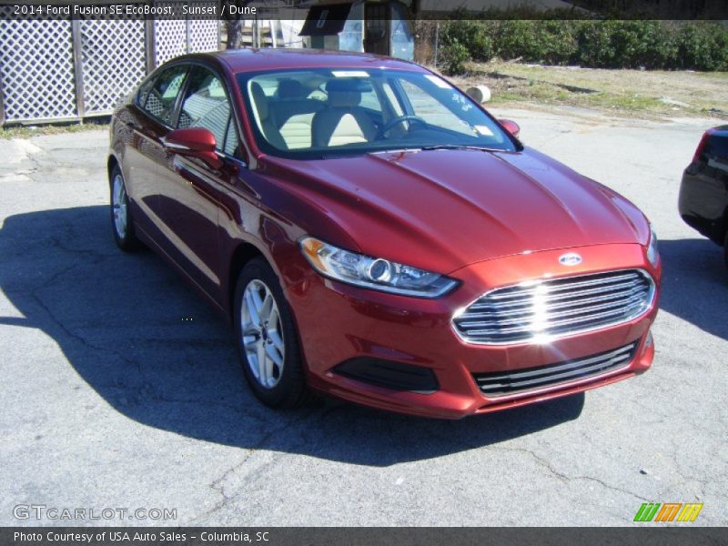Sunset / Dune 2014 Ford Fusion SE EcoBoost