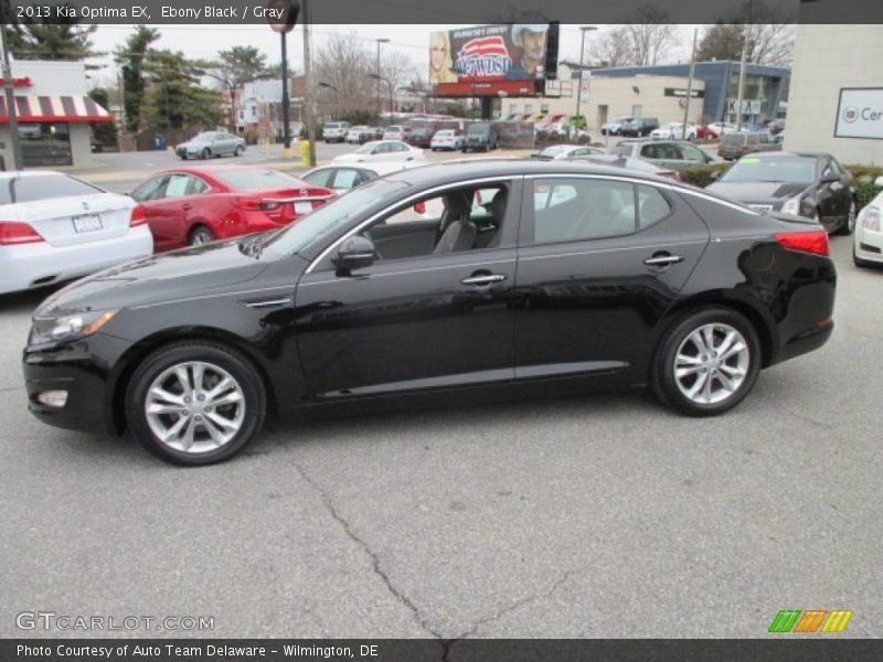 Ebony Black / Gray 2013 Kia Optima EX