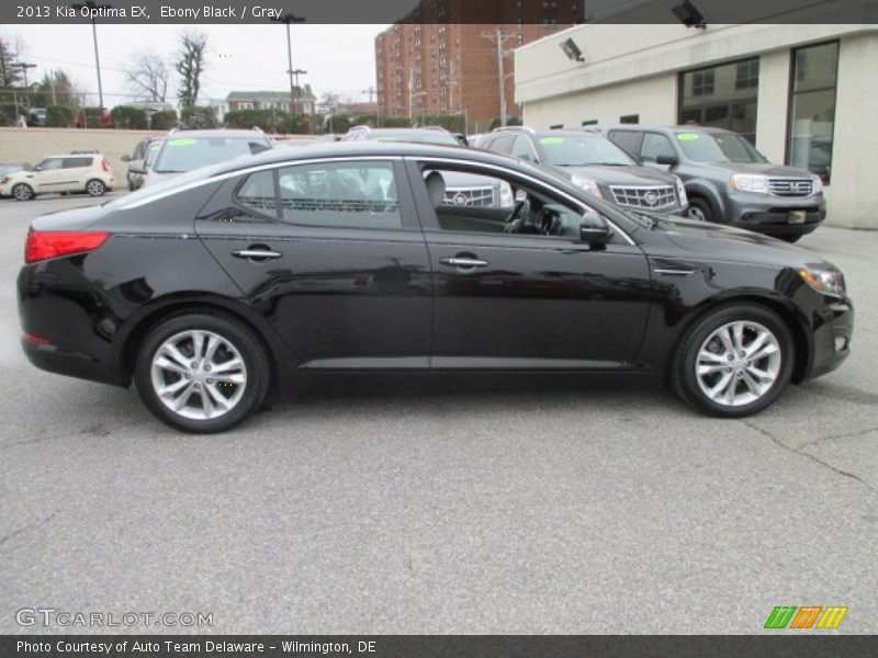 Ebony Black / Gray 2013 Kia Optima EX