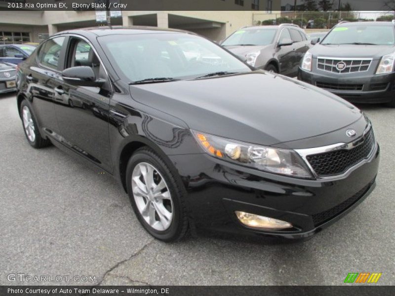 Ebony Black / Gray 2013 Kia Optima EX