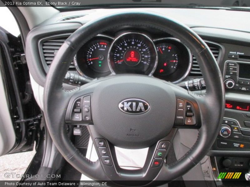 Ebony Black / Gray 2013 Kia Optima EX