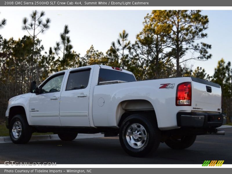 Summit White / Ebony/Light Cashmere 2008 GMC Sierra 2500HD SLT Crew Cab 4x4