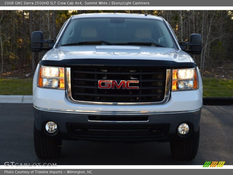 Summit White / Ebony/Light Cashmere 2008 GMC Sierra 2500HD SLT Crew Cab 4x4