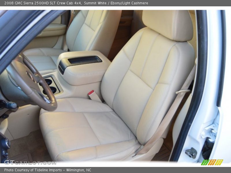 Summit White / Ebony/Light Cashmere 2008 GMC Sierra 2500HD SLT Crew Cab 4x4