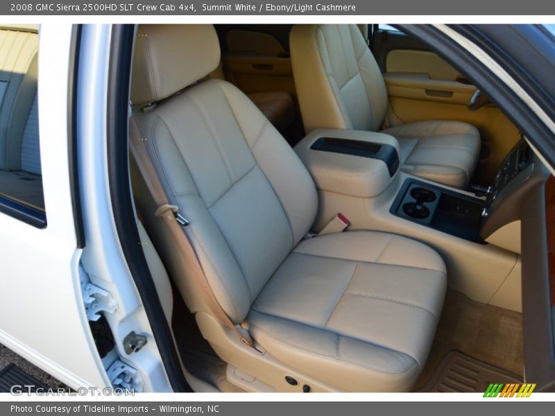 Summit White / Ebony/Light Cashmere 2008 GMC Sierra 2500HD SLT Crew Cab 4x4