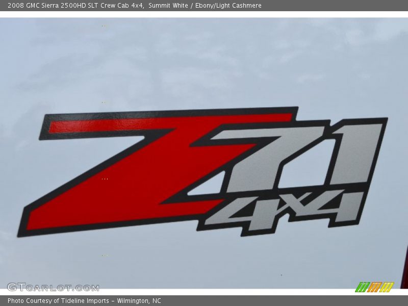 Summit White / Ebony/Light Cashmere 2008 GMC Sierra 2500HD SLT Crew Cab 4x4