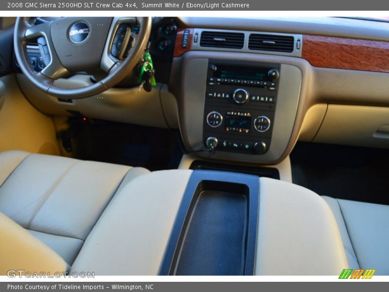 Summit White / Ebony/Light Cashmere 2008 GMC Sierra 2500HD SLT Crew Cab 4x4