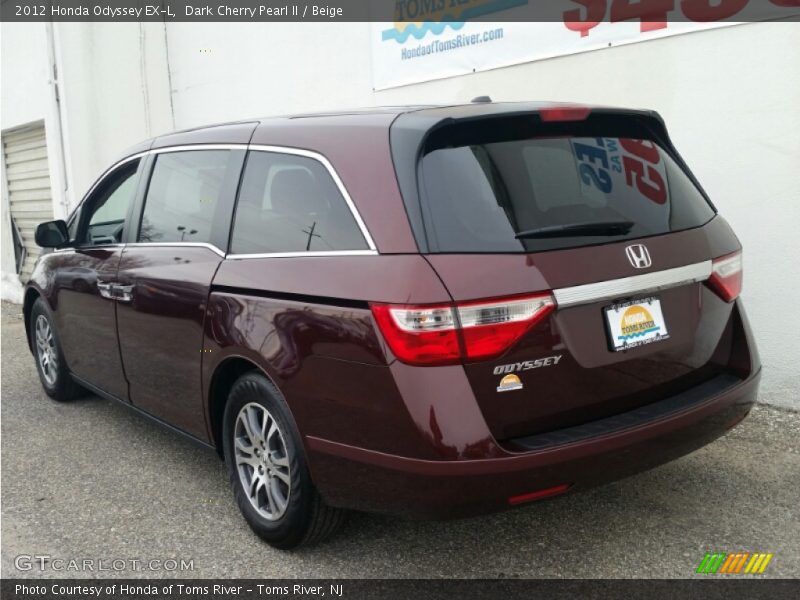 Dark Cherry Pearl II / Beige 2012 Honda Odyssey EX-L